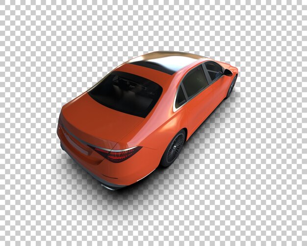 Auto de lujo aislado en el fondo Ilustración de renderización 3D