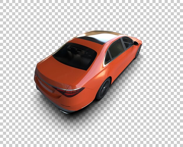 PSD auto de lujo aislado en el fondo ilustración de renderización 3d