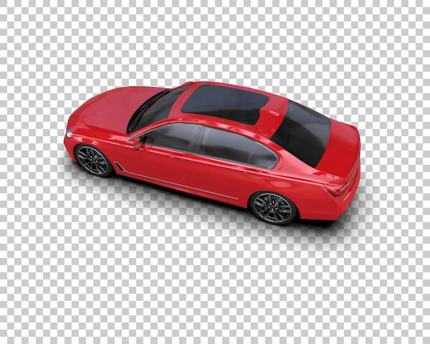 Auto de lujo aislado en el fondo Ilustración de renderización 3D