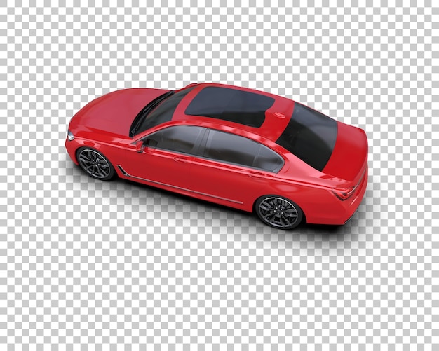PSD auto de lujo aislado en el fondo ilustración de renderización 3d