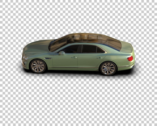 Auto de lujo aislado en el fondo Ilustración de renderización 3D