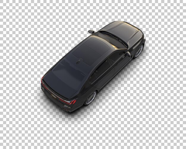 Auto de lujo aislado en el fondo Ilustración de renderización 3D