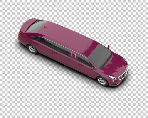 Auto de lujo aislado en el fondo Ilustración de renderización 3D