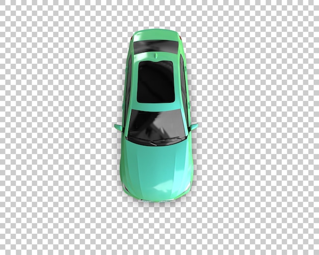 Auto de lujo aislado en el fondo Ilustración de renderización 3D