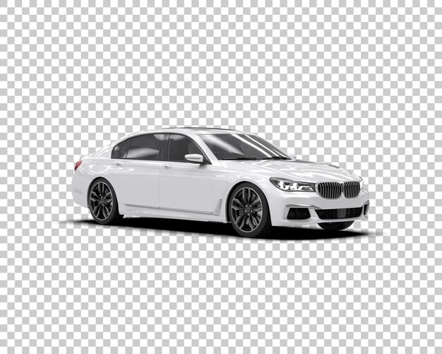 Auto de lujo aislado en el fondo Ilustración de renderización 3D