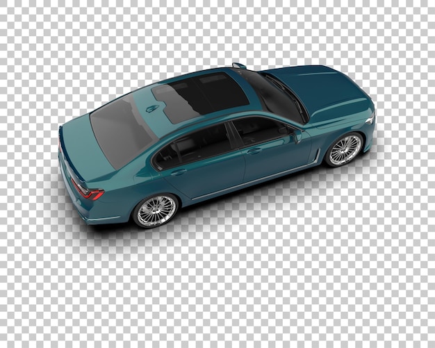 Auto de lujo aislado en el fondo Ilustración de renderización 3D