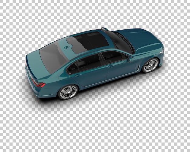 PSD auto de lujo aislado en el fondo ilustración de renderización 3d