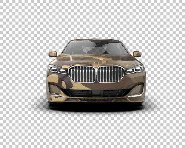 Auto de lujo aislado en el fondo Ilustración de renderización 3D