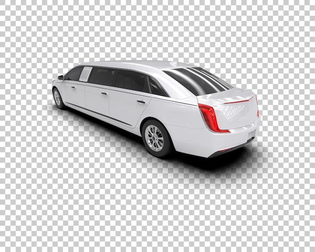 Auto de lujo aislado en el fondo Ilustración de renderización 3D