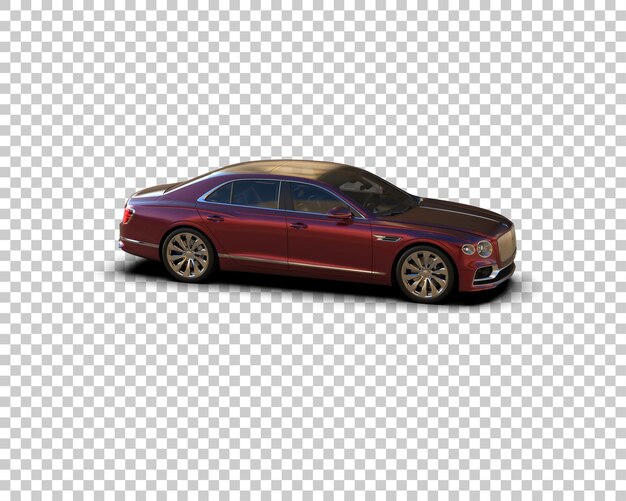 Auto de lujo aislado en el fondo Ilustración de renderización 3D