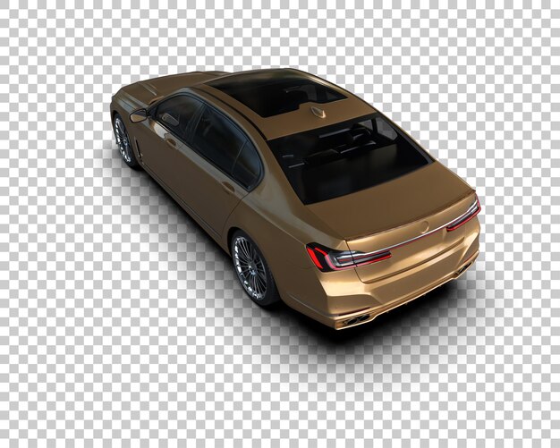 Auto de lujo aislado en el fondo Ilustración de renderización 3D