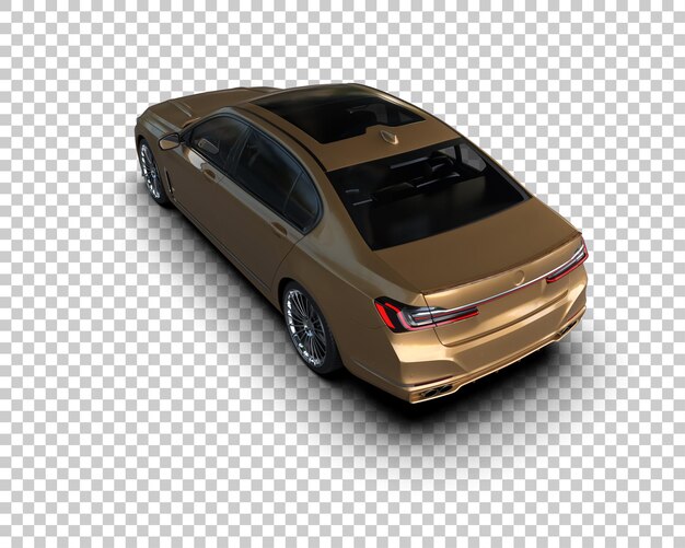 PSD auto de lujo aislado en el fondo ilustración de renderización 3d