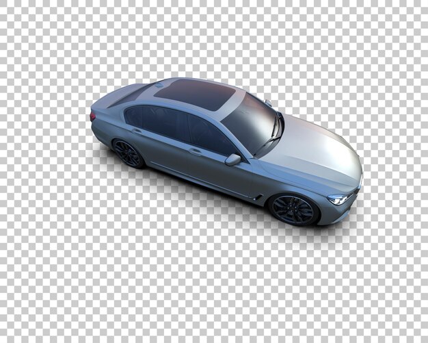 Auto de lujo aislado en el fondo Ilustración de renderización 3D