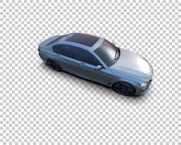 PSD auto de lujo aislado en el fondo ilustración de renderización 3d