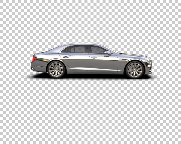 Auto de lujo aislado en el fondo Ilustración de renderización 3D