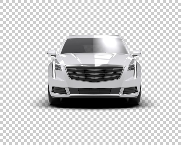 Auto de lujo aislado en el fondo Ilustración de renderización 3D