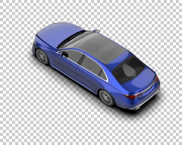 PSD auto de lujo aislado en el fondo ilustración de renderización 3d