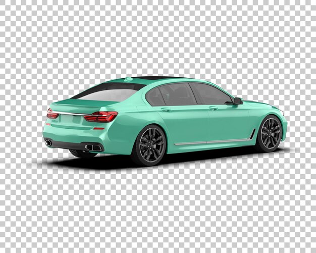 Auto de lujo aislado en el fondo Ilustración de renderización 3D