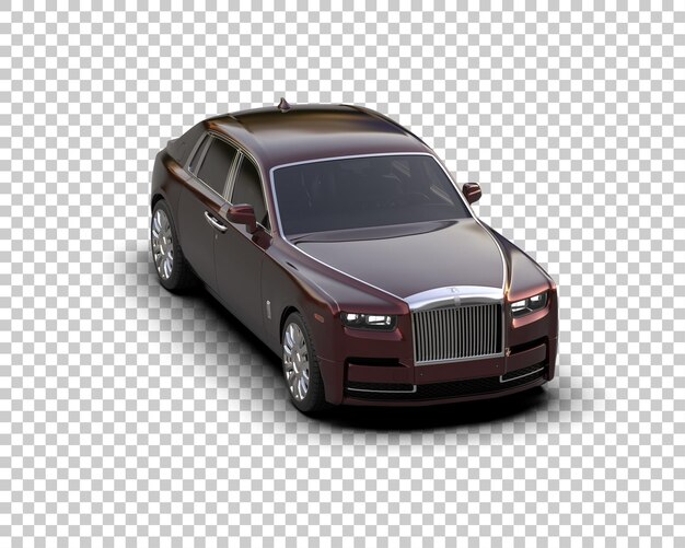 Auto de lujo aislado en el fondo Ilustración de renderización 3D