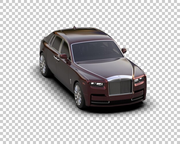 PSD auto de lujo aislado en el fondo ilustración de renderización 3d