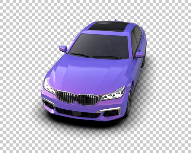 Auto de lujo aislado en el fondo Ilustración de renderización 3D