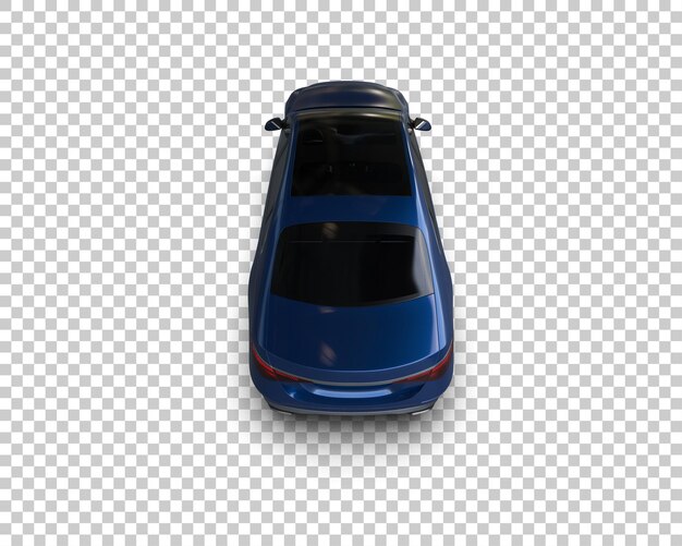 Auto de lujo aislado en el fondo Ilustración de renderización 3D