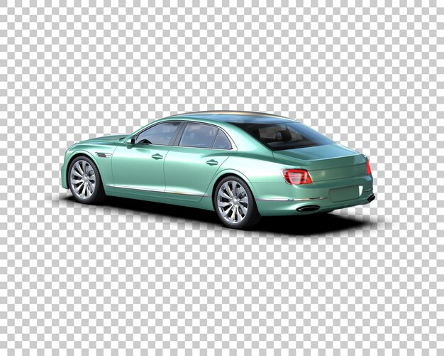 Auto de lujo aislado en el fondo Ilustración de renderización 3D