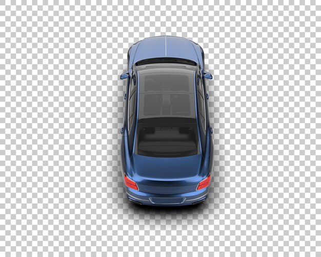 Auto de lujo aislado en el fondo Ilustración de renderización 3D