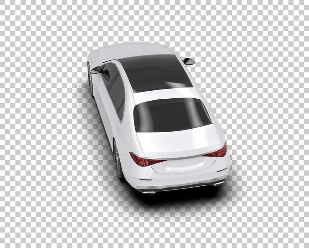 PSD auto de lujo aislado en el fondo ilustración de renderización 3d