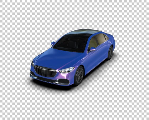 Auto de lujo aislado en el fondo Ilustración de renderización 3D