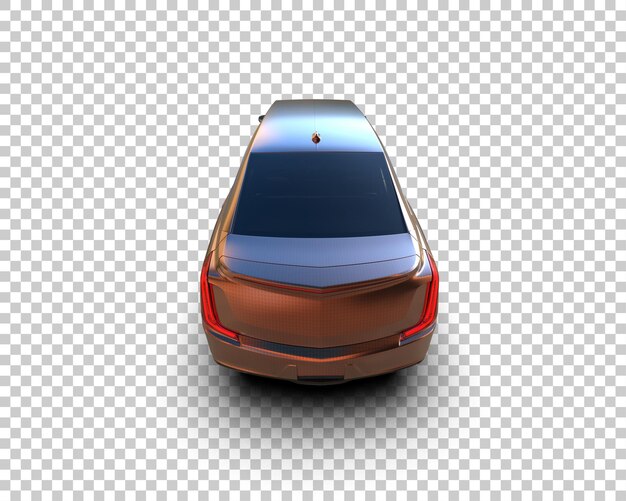 Auto de lujo aislado en el fondo Ilustración de renderización 3D
