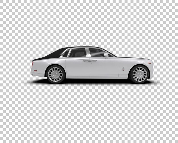Auto de lujo aislado en el fondo Ilustración de renderización 3D