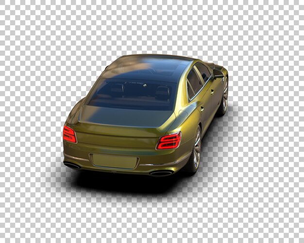 Auto de lujo aislado en el fondo Ilustración de renderización 3D
