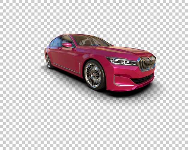 PSD auto de lujo aislado en el fondo ilustración de renderización 3d