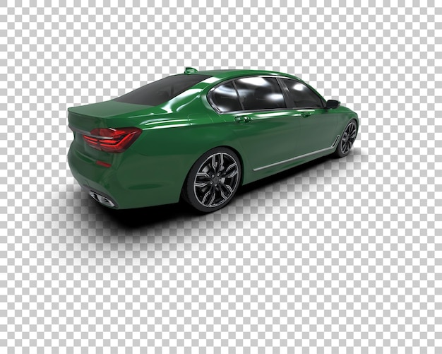 Auto de lujo aislado en el fondo Ilustración de renderización 3D