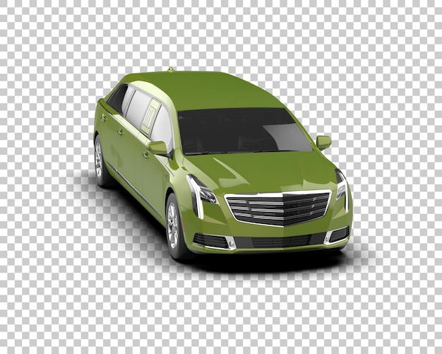 Auto de lujo aislado en el fondo Ilustración de renderización 3D