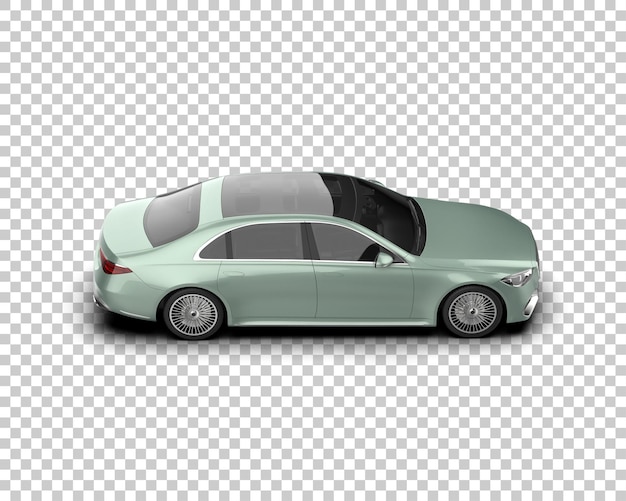 Auto de lujo aislado en el fondo Ilustración de renderización 3D