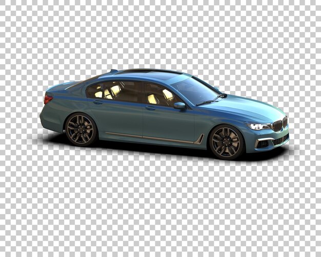 PSD auto de lujo aislado en el fondo ilustración de renderización 3d