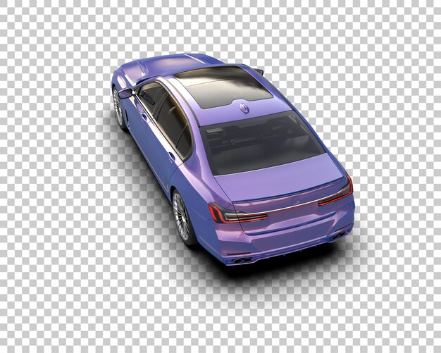Auto de lujo aislado en el fondo Ilustración de renderización 3D