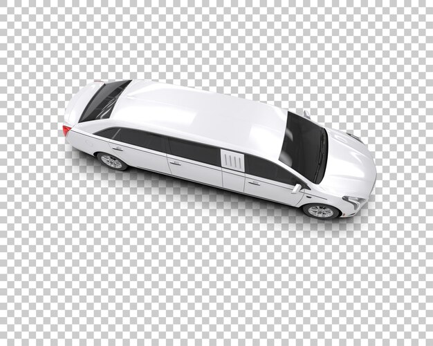 Auto de lujo aislado en el fondo Ilustración de renderización 3D