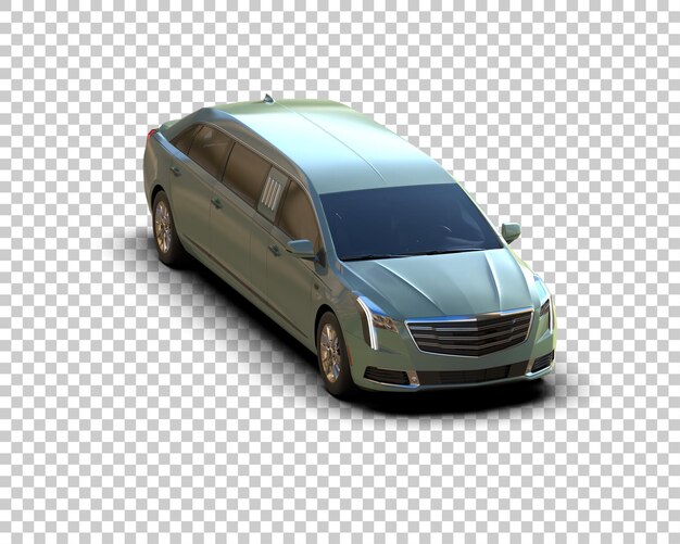 Auto de lujo aislado en el fondo Ilustración de renderización 3D