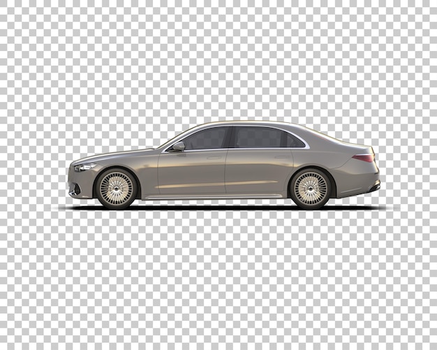 Auto de lujo aislado en el fondo Ilustración de renderización 3D