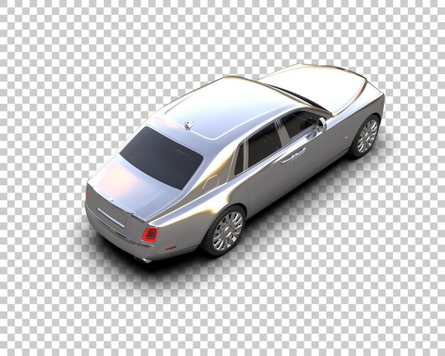 Auto de lujo aislado en el fondo Ilustración de renderización 3D