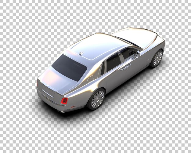 PSD auto de lujo aislado en el fondo ilustración de renderización 3d