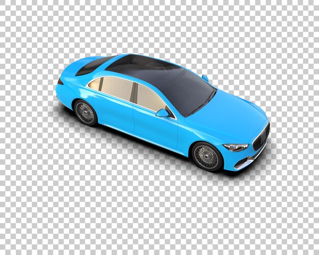 PSD auto de lujo aislado en el fondo ilustración de renderización 3d