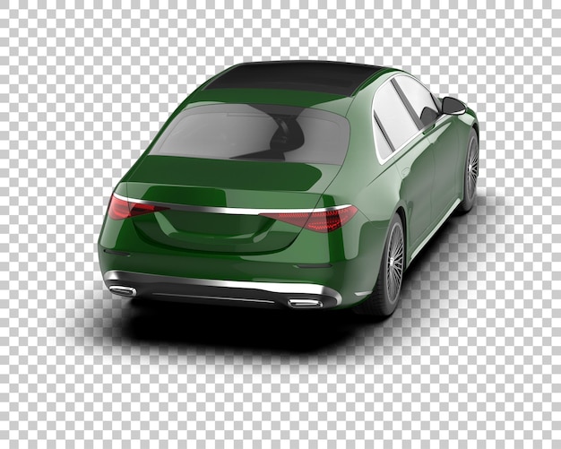Auto de lujo aislado en el fondo Ilustración de renderización 3D