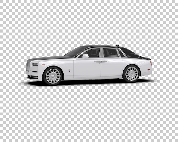Auto de lujo aislado en el fondo Ilustración de renderización 3D