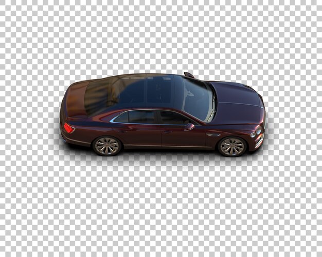 Auto de lujo aislado en el fondo Ilustración de renderización 3D