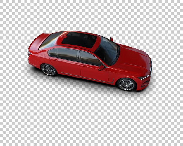 Auto de lujo aislado en el fondo Ilustración de renderización 3D