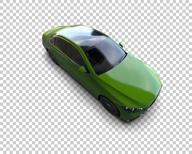 Auto de lujo aislado en el fondo Ilustración de renderización 3D
